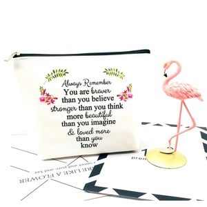 Cute inspirational cosmetic’s bag